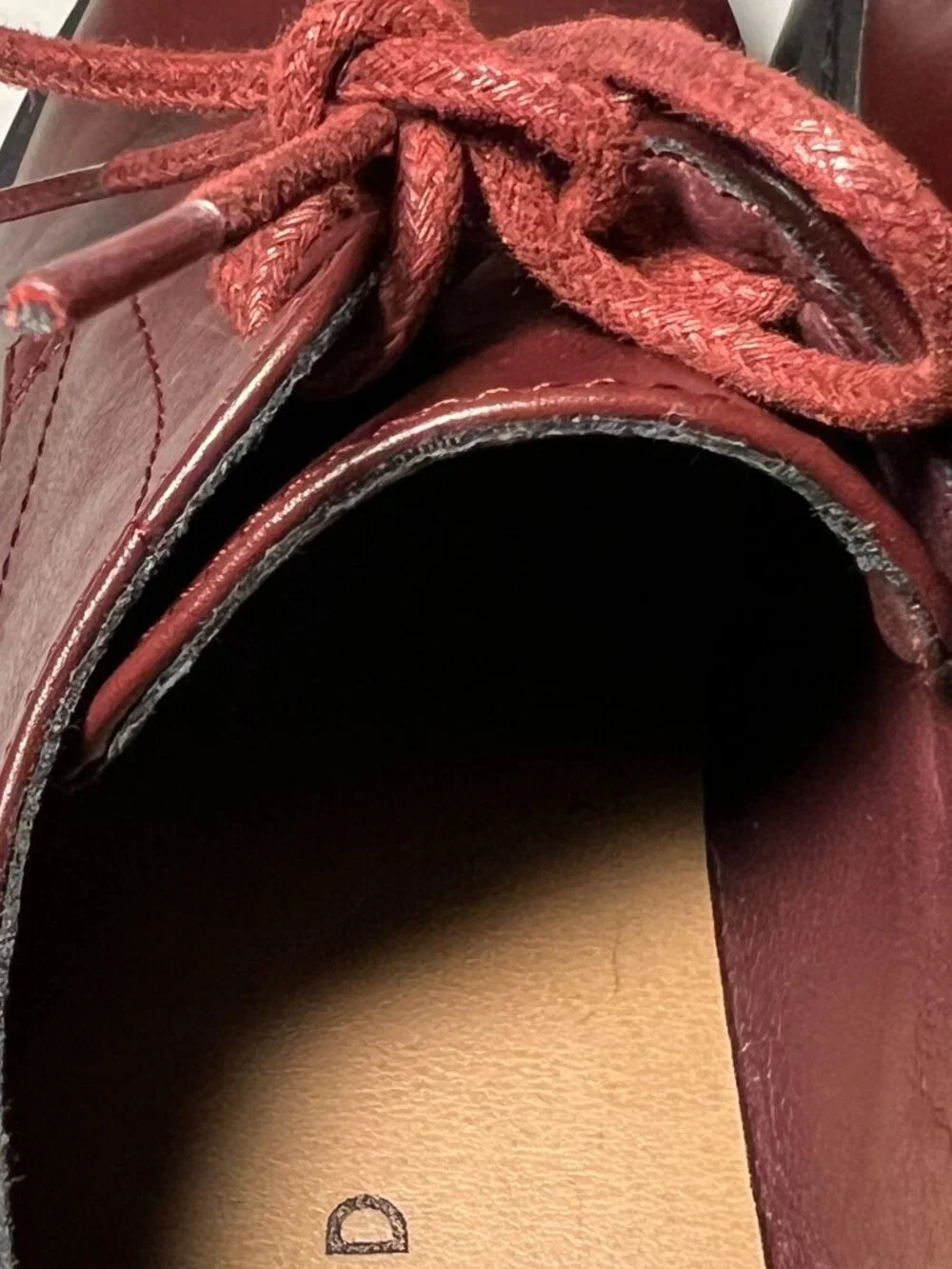 Torrid Women’s 7WW Burgundy/Black Lace-Up Heeled Oxford Chunky lug Platform